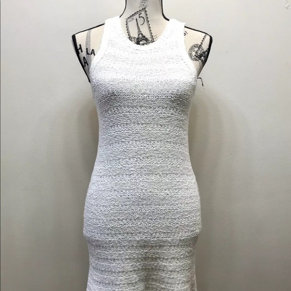 Abercrombie Kids Tank Sweater Dress Chunky Knit Off White Size 13/ 14 - Picture 1 of 13